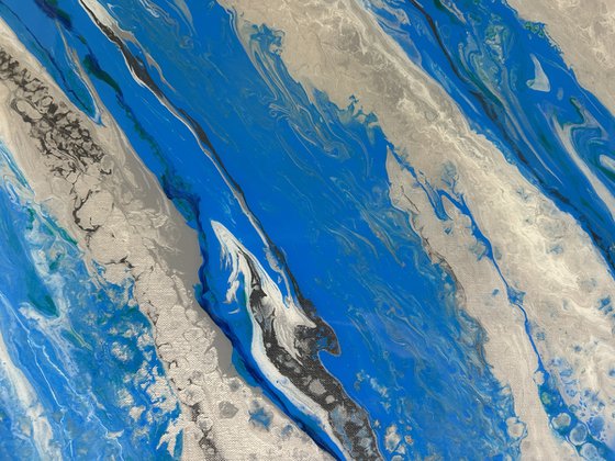 The Aviators Dreams- Sky Blue Cloud Abstract.