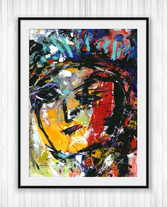 Queen - LARGE Abstract Portrait by Kathy Morton Stanion