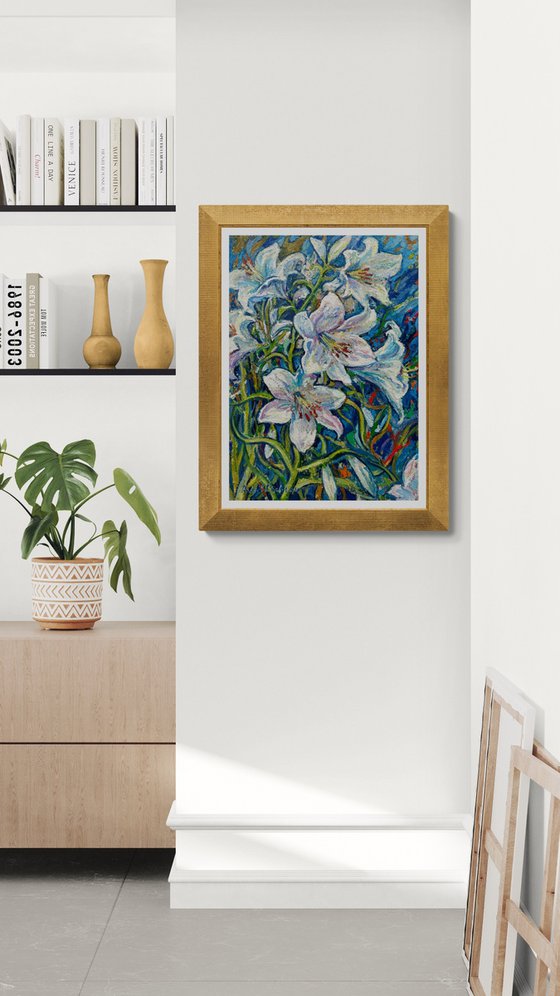 Lilies in the wind