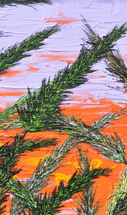Grass In Purple Color by Daniel Urbaník