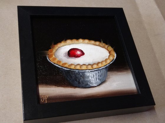 Bakewell tart still life