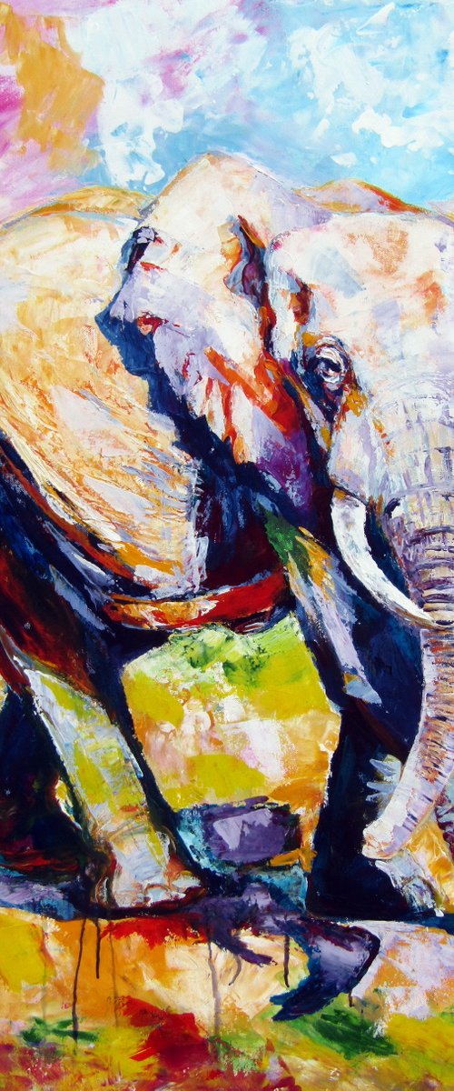 Walking majestic elephant II by Kovács Anna Brigitta