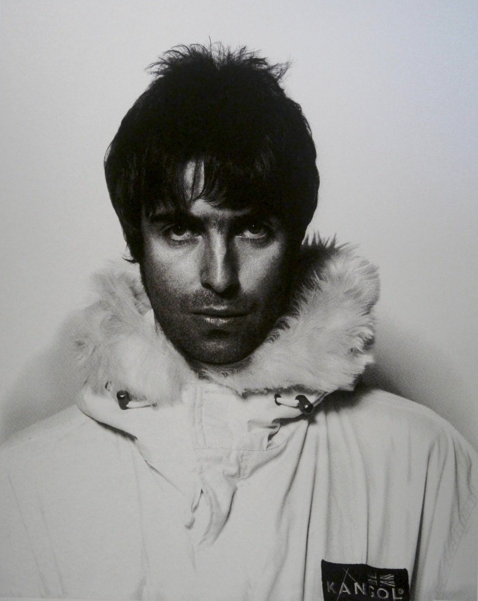 Urban And Pop Portrait Screenprint By David Studwell, 23 X 28, Liam Gallagher-Platinum, Original Artwork