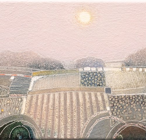 Under pink skies by Rob   van Hoek