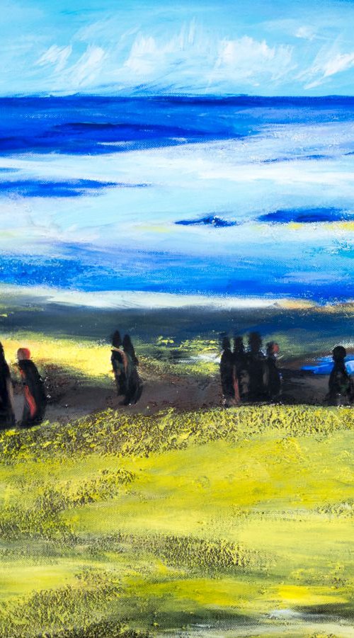 "Walk on the beach" by Yulia Pristupa