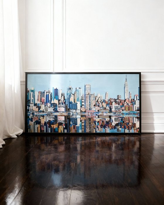 Urban Skyline Reflection New York
