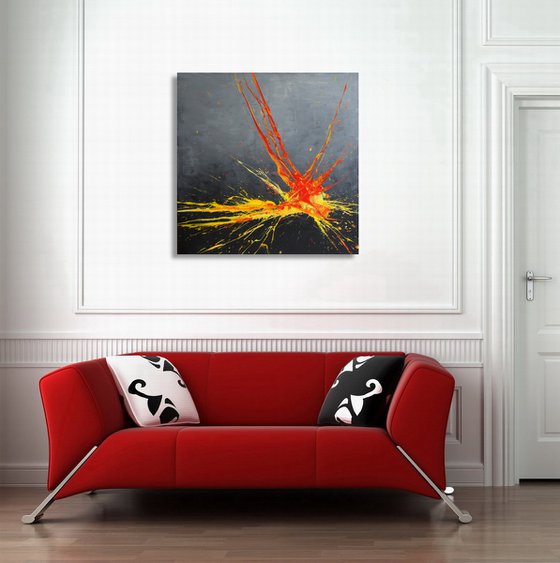 Luminous Bursts XII (Spirits Of Skies 064187) (80 x 80 cm) XL (32 x 32 inches)