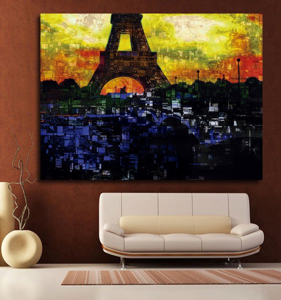 Cuadros de París IV/XL large original artwork