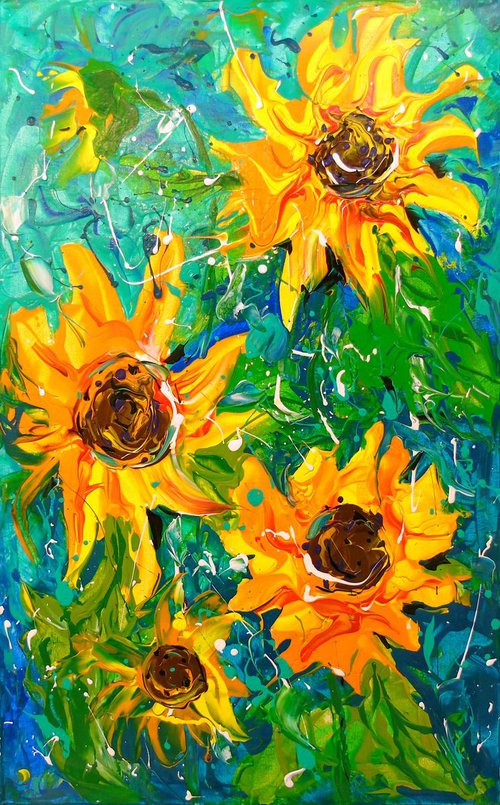 Sunflowers by Vyacheslav Linskyi