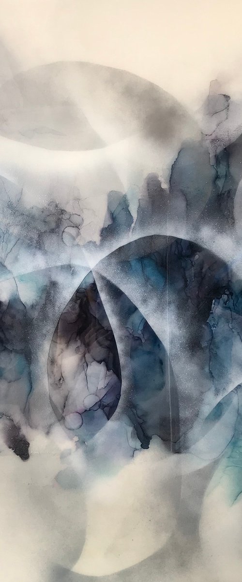 Blue flames by Jessica M Chaix