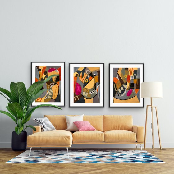 Happiness is a Butterfly (Triptych)