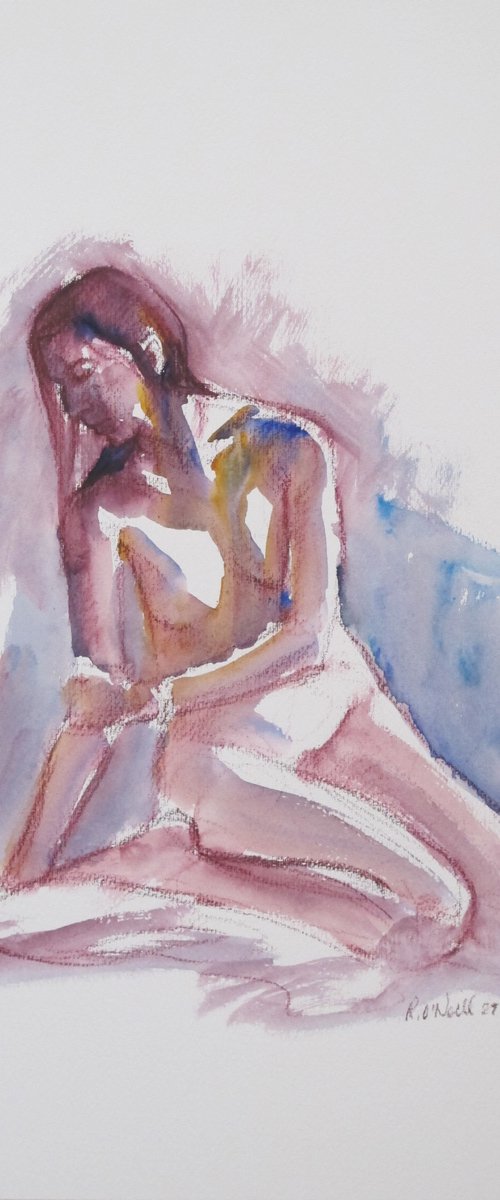 Seated female nude by Rory O’Neill