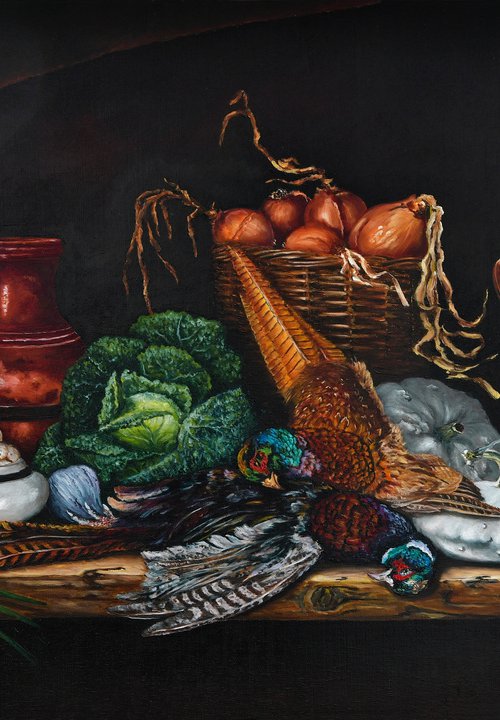 The still life with a bird by Oleg Baulin