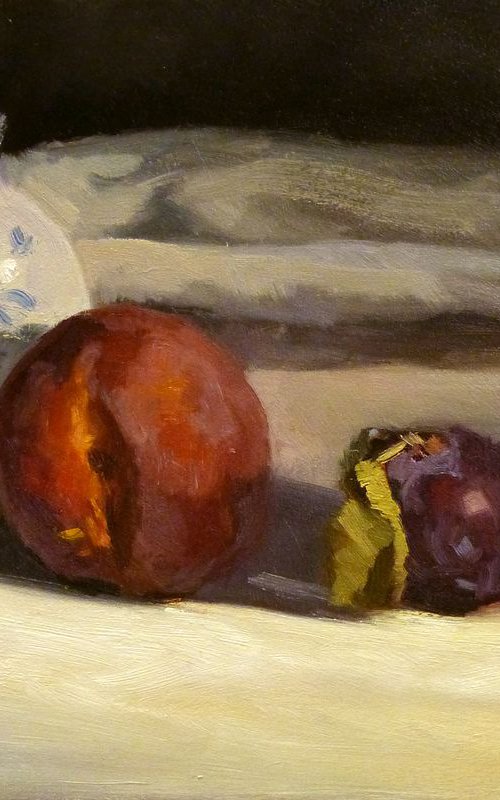 Peach and Plums by Pascal Giroud