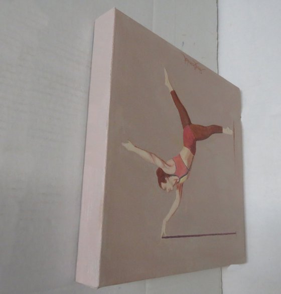 Dancer with a Pole (Red)