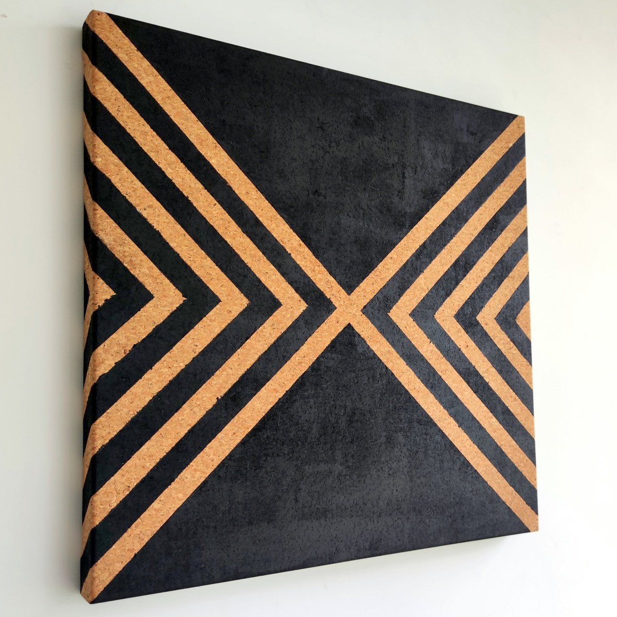 Abstract Acrylic Painting By Carla Sa Fernandes, 24 X 24, Undercover Cork No. 10, Original Artwork