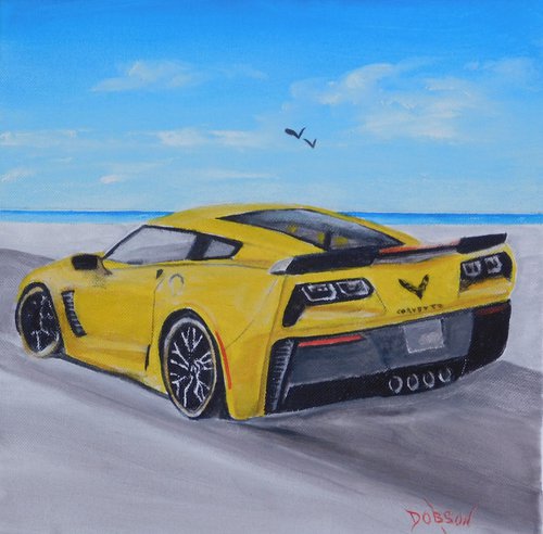 2015 Yellow Corvette ZO6 by Lloyd Dobson