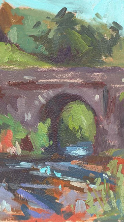 Tal-y-Maes Bridge, Grwyne Fechan Valley, Black Mountains by Louise Collis
