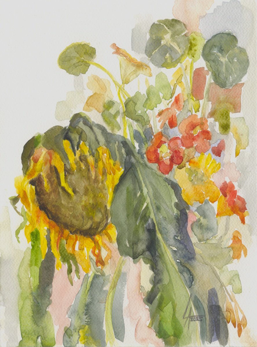 Impressionistic Watercolour , Color Inspiration By Elena Lykhodid, 9 X 13, Artwork For Sale On Artfinder