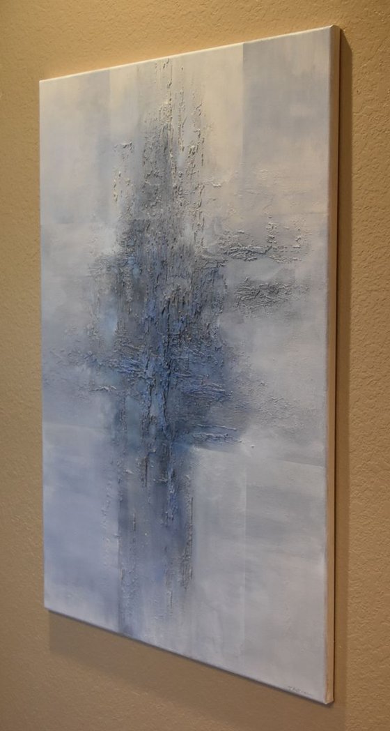 Blue Mist Abstract painting Paintings