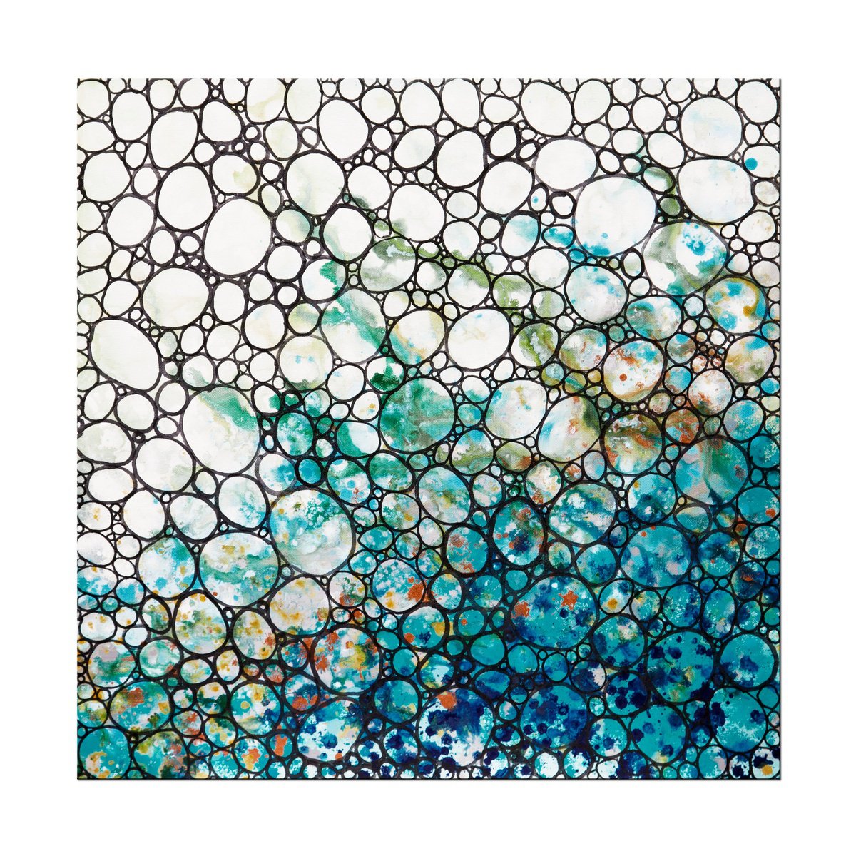 Abstract Painting By Hilary Winfield, 24 X 24, Dimension 47, Original Artwork