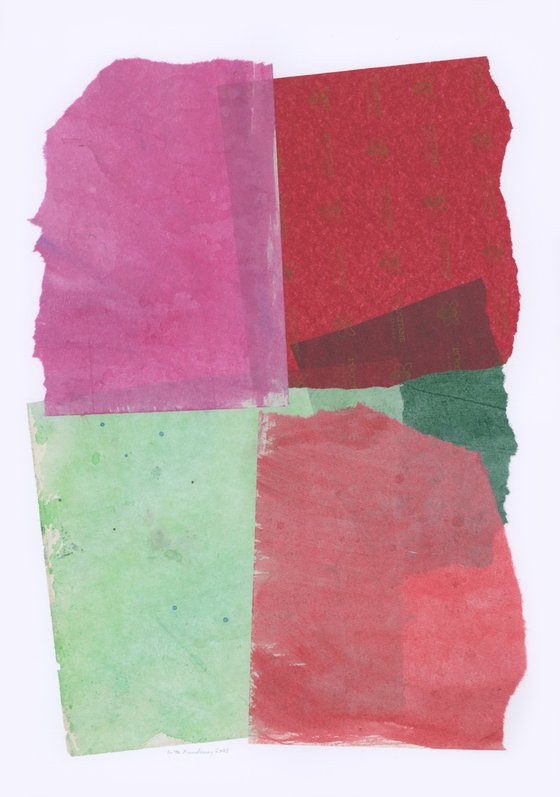 Set of 3 abstract collages