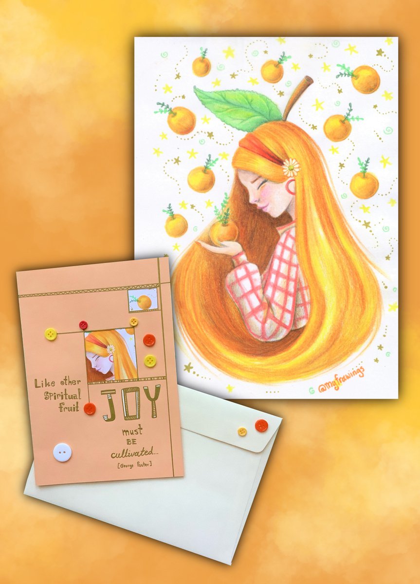 Inspirational Card - Cultivate Joy! by Effrosyni Pitsalidou