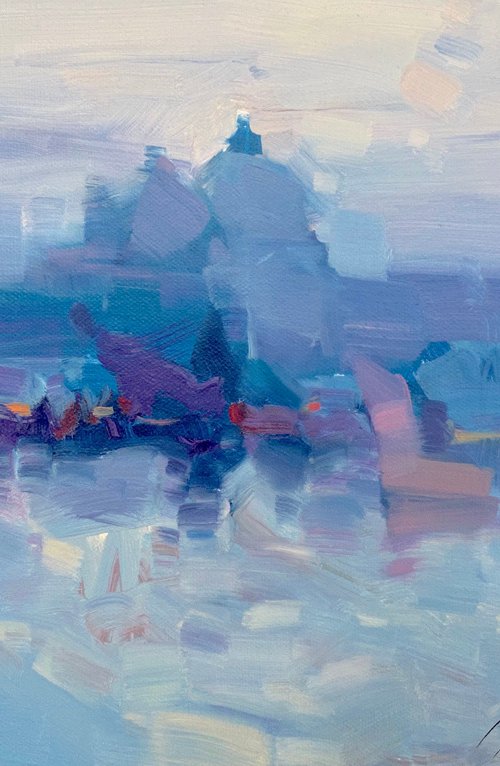 Venice, Original oil painting, Handmade artwork, One of a kind by Vahe Yeremyan