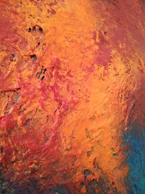 Ignite Textured Organic Abstract 20" x 28"