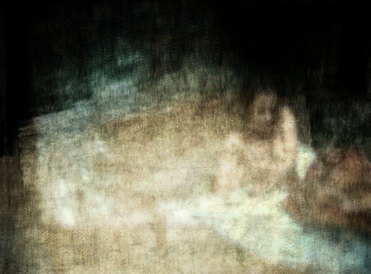 Impressionistic Portrait Giclee Print By Philippe Berthier, 32 X 24", En Attente....., Original Artwork