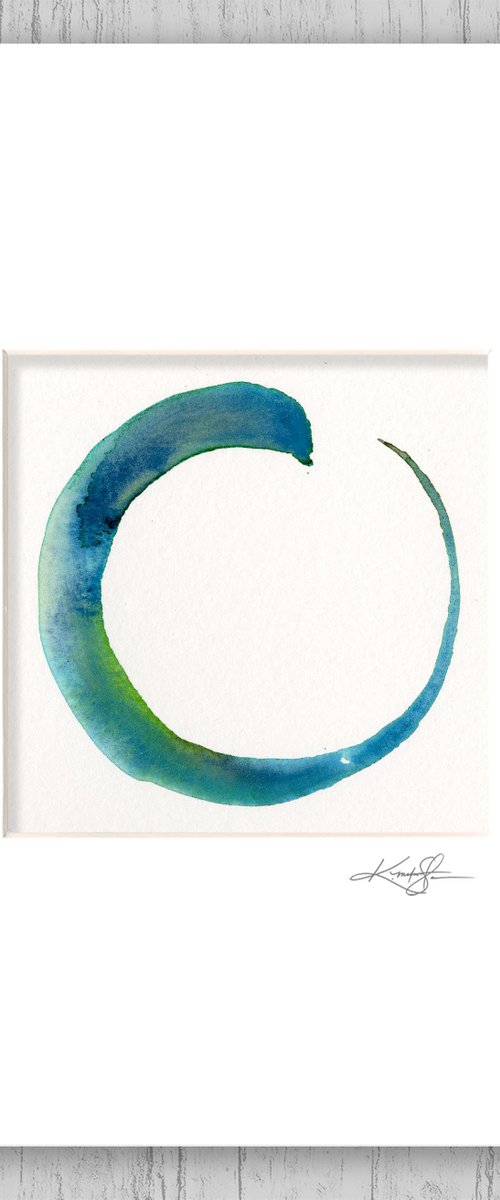 Enso Serenity 108 - Abstract Zen Circle Painting by Kathy Morton Stanion by Kathy Morton Stanion
