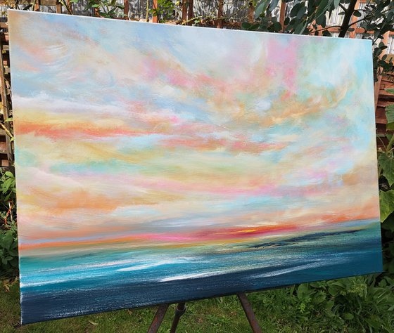 "Unity" - Cornish Seascape, Art, Skyscape