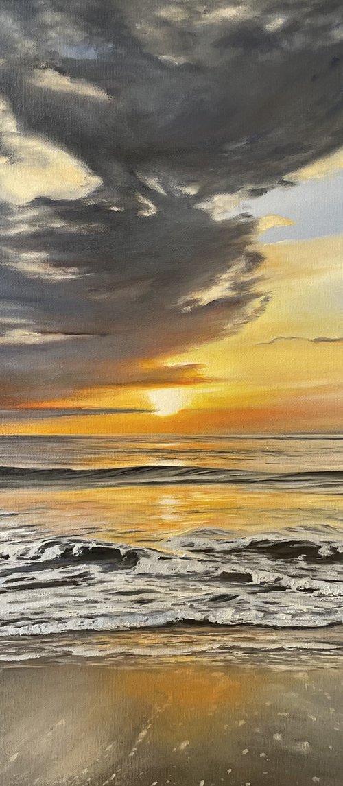 Ocean sunset by Aflatun Israilov