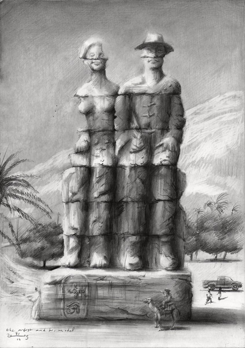 The artist and his model - 31-03-19 by Corne Akkers