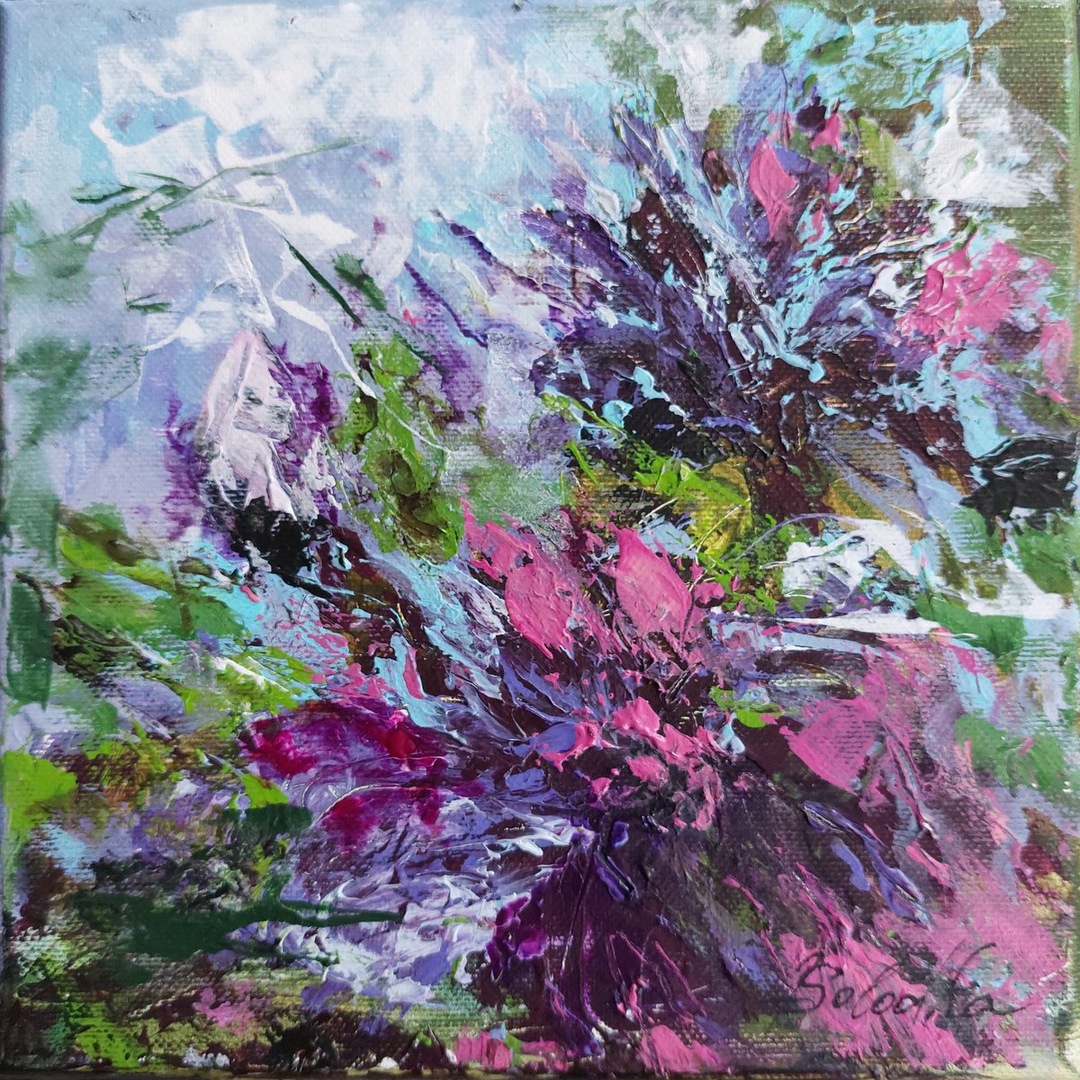  Summer Vibes 2 By Katia Solodka, 8 X 8, Artwork For Sale On Artfinder