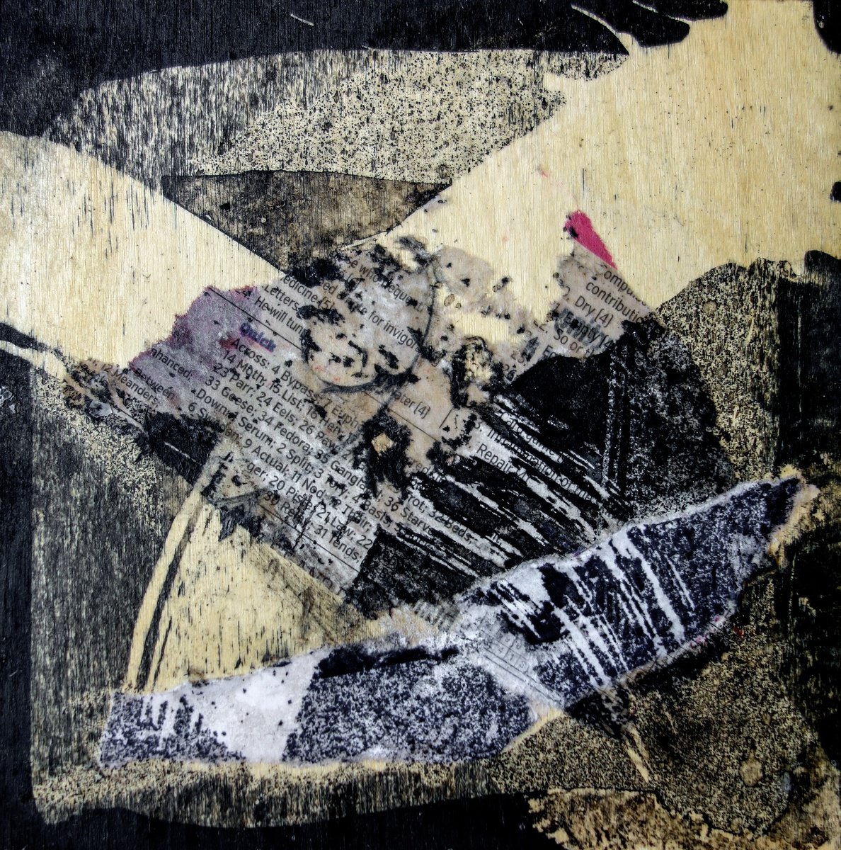 Expressive Abstract Limited Edition Print By Elizabeth Anne Fox, 6 X 6, Frozen Pond 2, Original Artwork