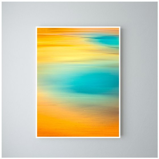 Huge Abstract - Bliss - Vertical Orange Canvas