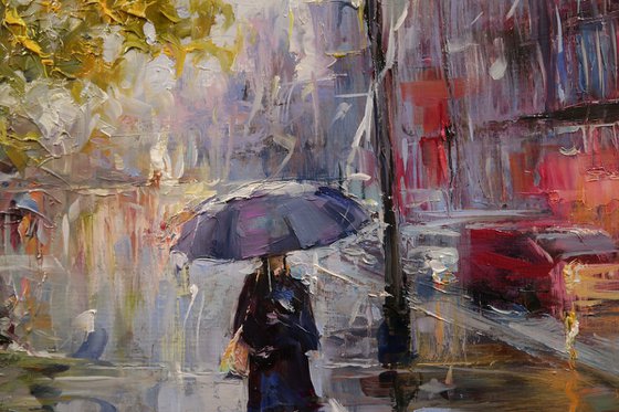 "Walk under the rain"