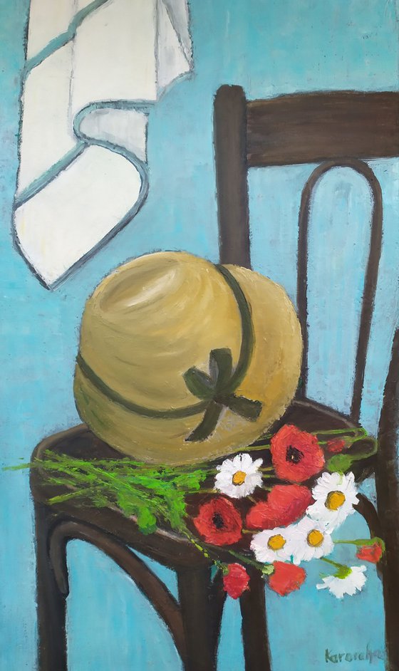 Still life with poppies