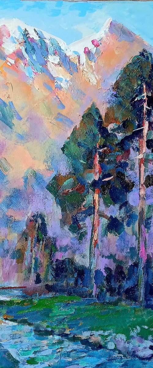 EVENING IN ALPS by Oleksandr Bielskyi