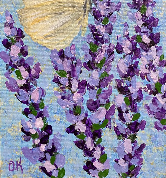 Lavender with butterfly