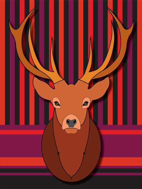 Stag's Head 6 by Keith Dodd