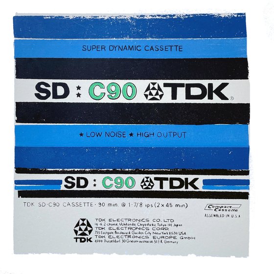 TDK C90 - Limited-edition, Screen Print