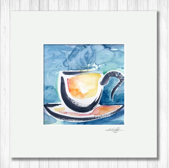 Coffee Dreams 17 - Painting by Kathy Morton Stanion