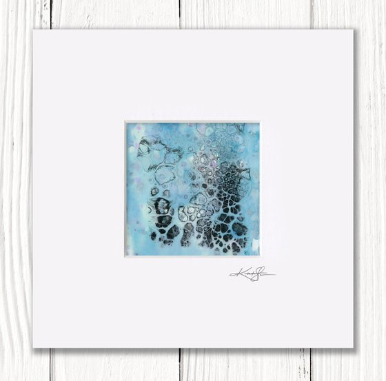 Song Of The Journey Collection 3 - 3 Abstract Paintings in mats by Kathy Morton Stanion