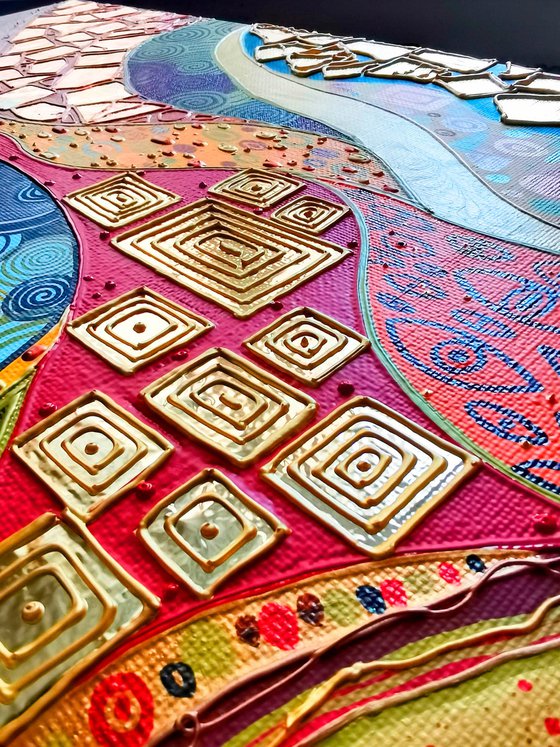 Klimt inspired abstract