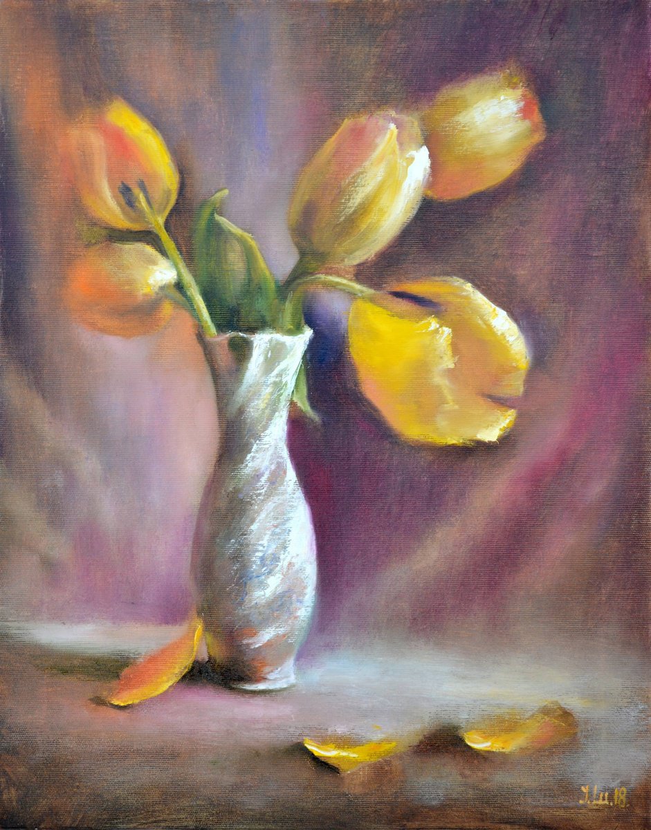 Yellow tulips by Elena Lukina