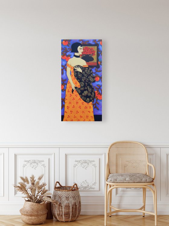 Woman with Oranges