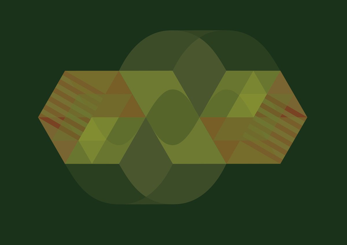 Graphic Cityscapes Giclee Print By David Gill, 17 X 12, Trap Twist Rotate, Original Artwork