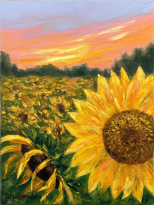 Charming sunflowers by Olga Kurbanova